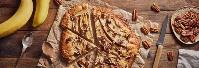 Tarte noix de pécan et banane