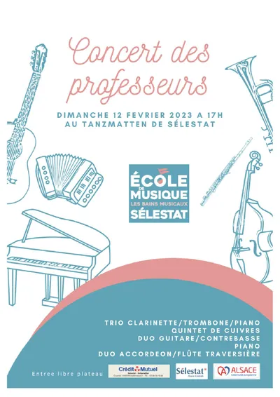 Concert des professeurs de l'École de Musique 