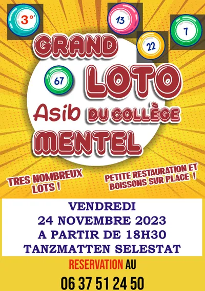 Grand loto annuel aux Tanzmatten de Sélestat