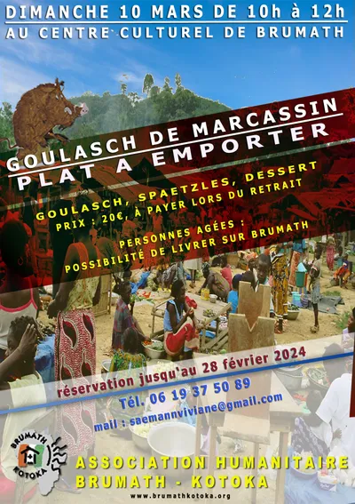 6e édition de son traditionnel repas « Goulasch de marcassin – Spaëtzle - dessert »