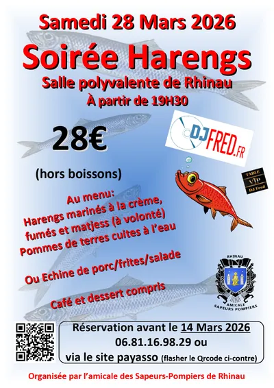 RHINAU : soirée harengs !