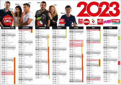 calendrier 2023