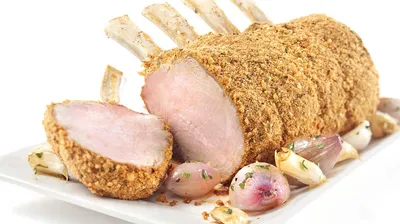 Carré de veau et sa croute de noisette