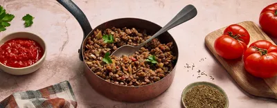 Mijoté de lentilles aux tomates et au cumin