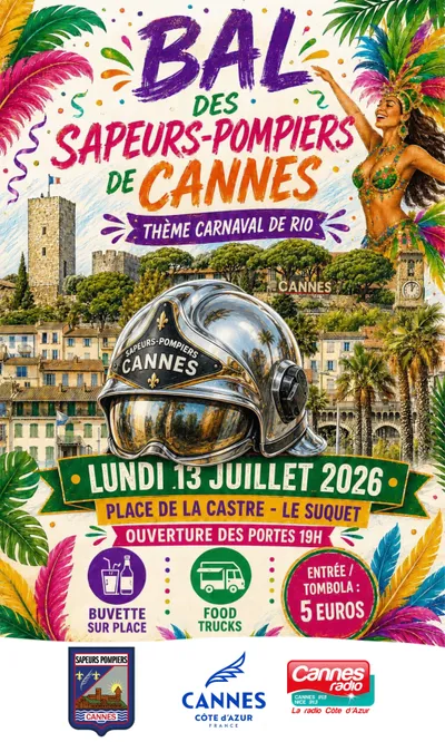 PARTENARIAT CANNES RADIO : LE BAL DES SAPEURS-POMPIERS DE CANNES