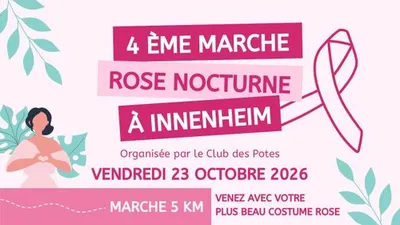 Marche rose nocturne