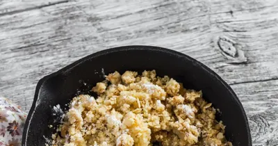 Crumble de chou fleur et dés de poulet