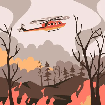 Intervention d' hélicoptères bombardiers d’eau à la Gaude