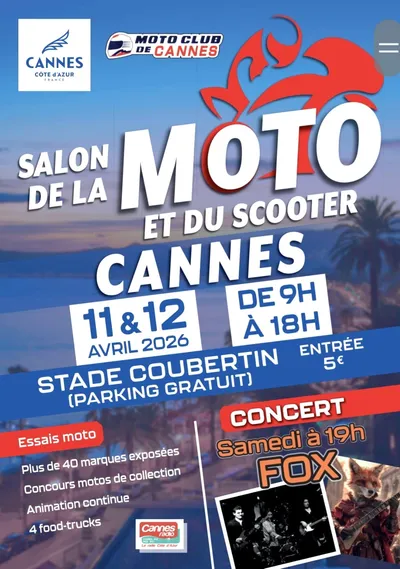 GAGNEZ DES ENTREES POUR LE SALON MOTO SCOOTER A CANNES