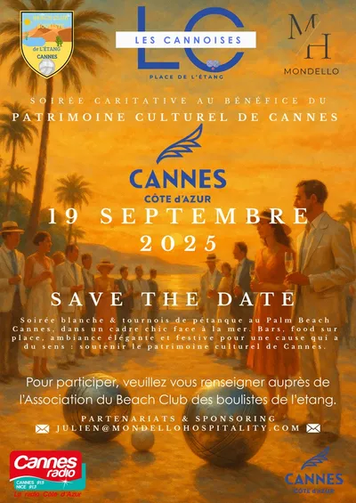 PARTENARIAT CANNES RADIO : LA SOIREE CARITATIVE "LES CANNOISES" AU PALM BEACH A CANNES