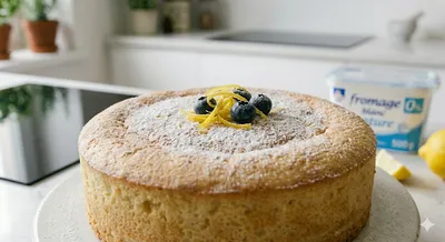 Gâteau au fromage blanc léger et sans gluten