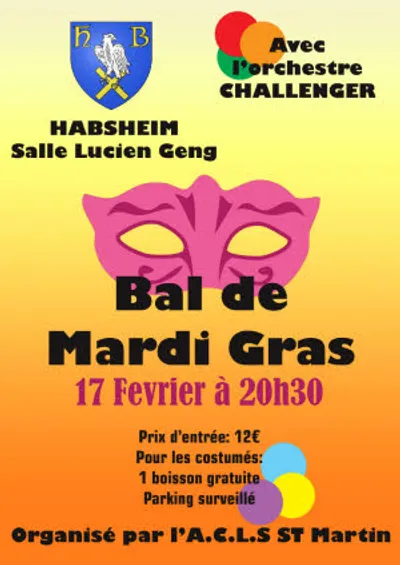 HABSHEIM : bal de mardi gras
