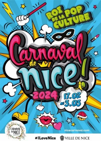 CARNAVAL DE NICE 2024 : "ROI DE LA POP CULTURE"