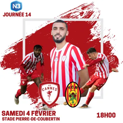 AGENDA : MATCH AS CANNES vs FC ROUSSET SVO