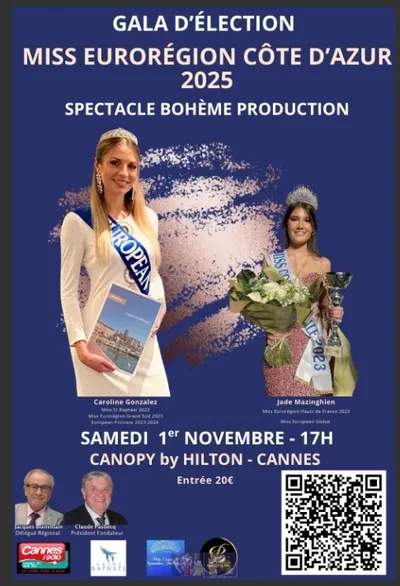 PARTENARIAT CANNES RADIO : L'ELECTION MISS EUROREGION CÔTE D'AZUR 2025