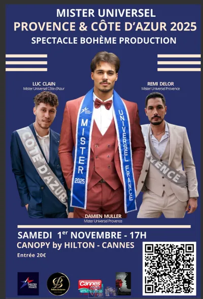 PARTENARIAT CANNES RADIO : L'ELECTION MISTERS UNIVERSEL PROVENCE & CÔTE D'AZUR 2025