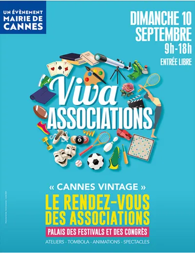 AGENDA : VIVA ASSOCIATIONS LE 10/09/23 A CANNES