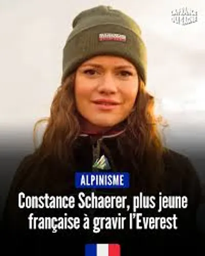 Constance Schaerer, alsacienne & la plus jeune française à avoir gravi l'Everest