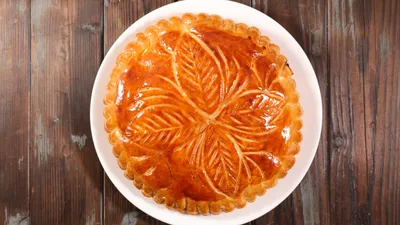 Galette des rois légère pomme et amandes