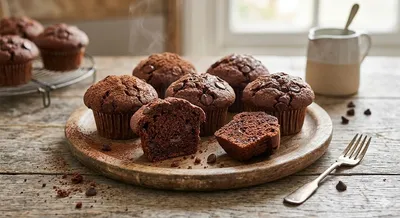 Muffins au chocolat sans œuf