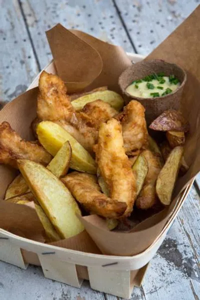 Fish and chips (merlu)