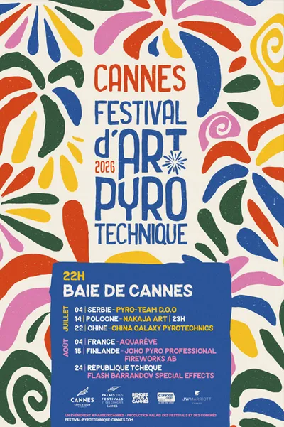 Clap de fin pour le Festival d’art pyrotechnique de Cannes