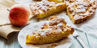 Gâteau pommes et noix