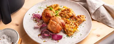 Paupiettes de veau et smashed potatoes