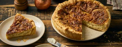 Tarte aux oignons et au fromage frais