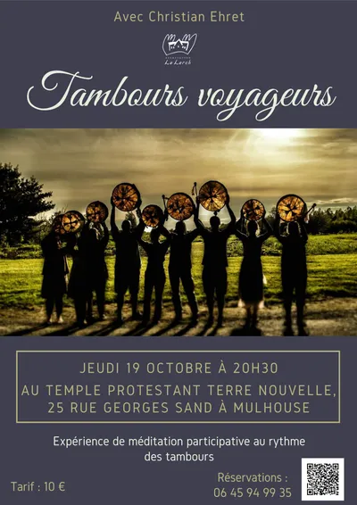 Atelier de tambours méditatif au temple Terre Nouvelle