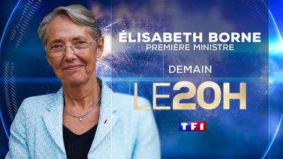 La Première ministre ELISABETH BORNE sera l'invitée du JT de TF1 demain à 20H.