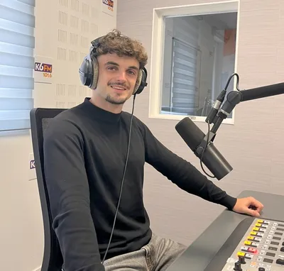 Quentin Toneatti, journaliste matinbalier à K6FM