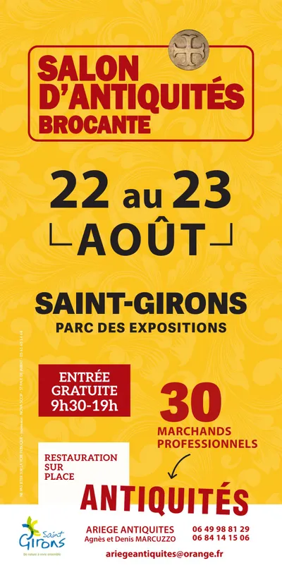 Saint-Girons : le Salon Antiquités Brocante fait son retour les 22 et 23 août