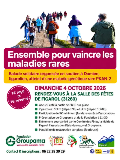 Figarol : une marche solidaire pour soutenir Damien, atteint d’une maladie génétique rare