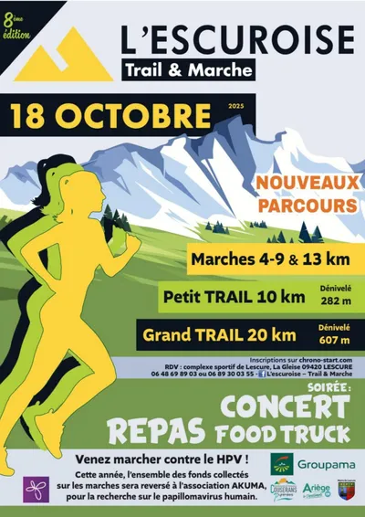 8ème édition de L’Escuroise Trail et Marche