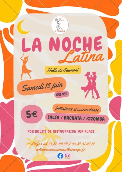 Art Danse en Couserans met l’ambiance sous la Halle de Caumont avec une nouvelle soirée latino
