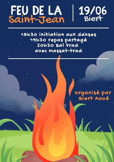 Biert : le feu de la Saint-Jean célébré en musique et en danse