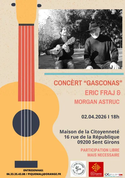 Concert “Gasconas” - Éric Fraj & Morgan Astruc
