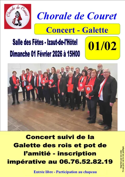 Concert de la Chorale de Couret et galette des rois
