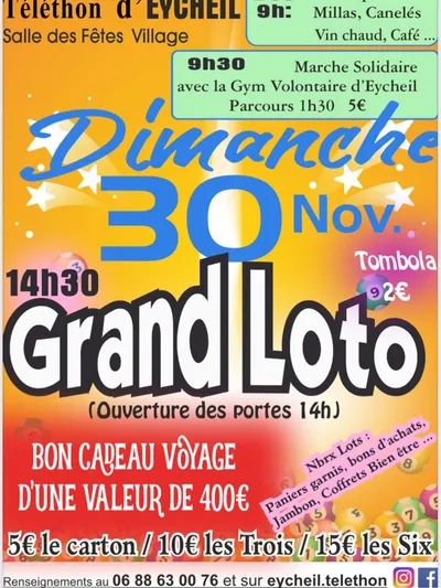 Grand Loto du Téléthon d’Eycheil