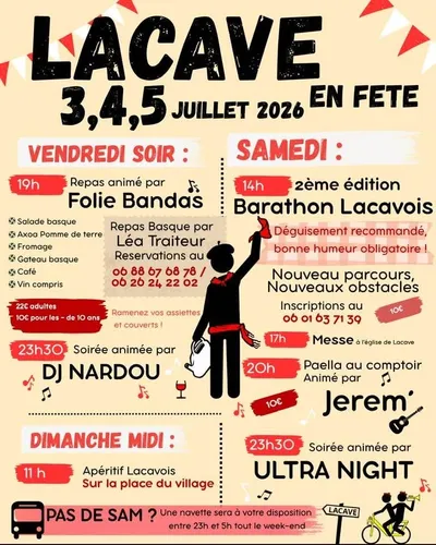 Lacave : trois jours de fête au village les 3, 4 et 5 juillet