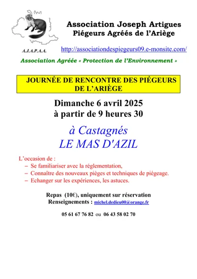 Journée de rencontre des piégeurs de l’Ariège