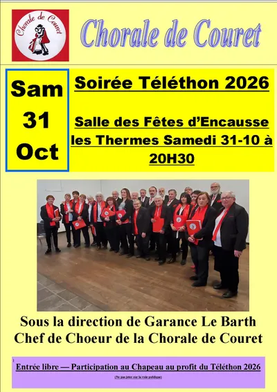 Encausse-les-Thermes : la Chorale de Couret chante au profit du Téléthon 2026