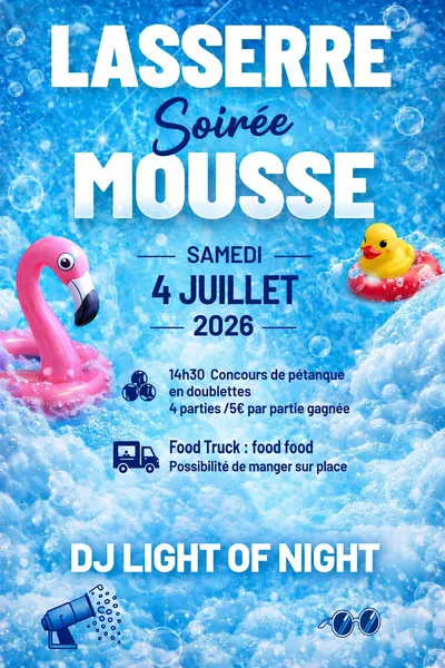 Lasserre : une soirée mousse pour lancer l’été