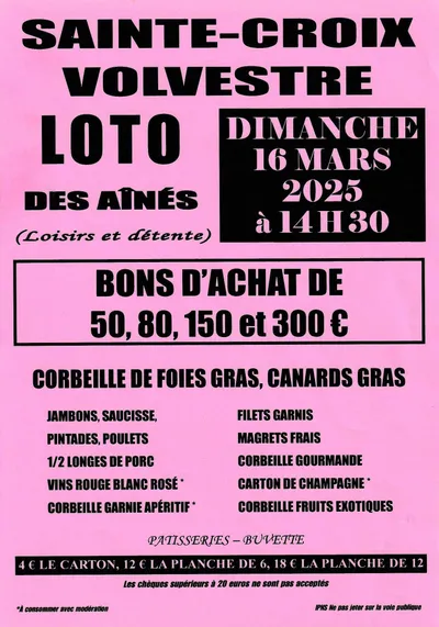Loto à Sainte-Croix Volvestre