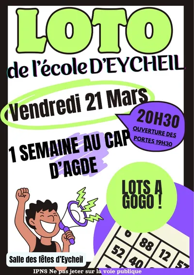 Loto de l'école d'EYCHEIL