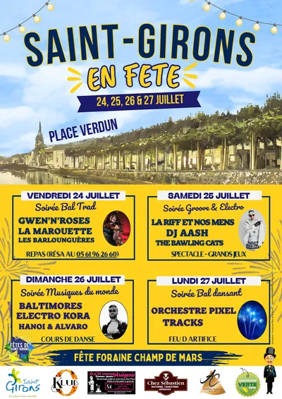 Saint-Girons : quatre jours de fête au cœur de la ville du 24 au 27 juillet