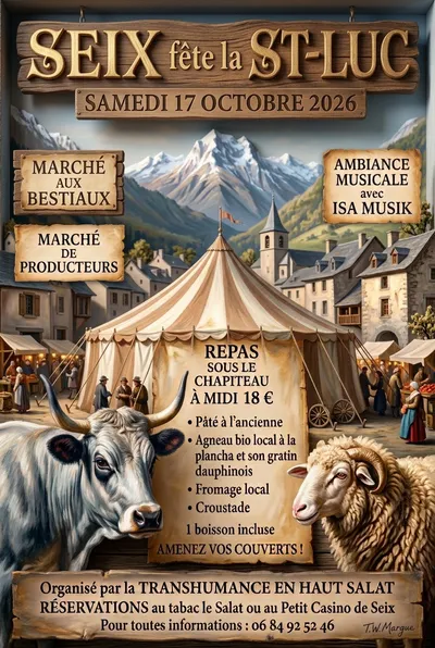 Seix : la Foire de la Saint-Luc célèbre l’élevage et les traditions du Haut-Salat