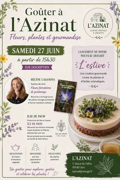 Seix  un après-midi gourmand autour des plantes à L’Azinat