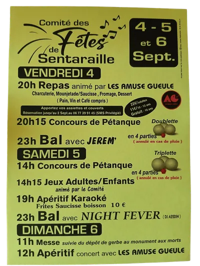 Sentaraille en fête : trois jours d’animations du 4 au 6 septembre